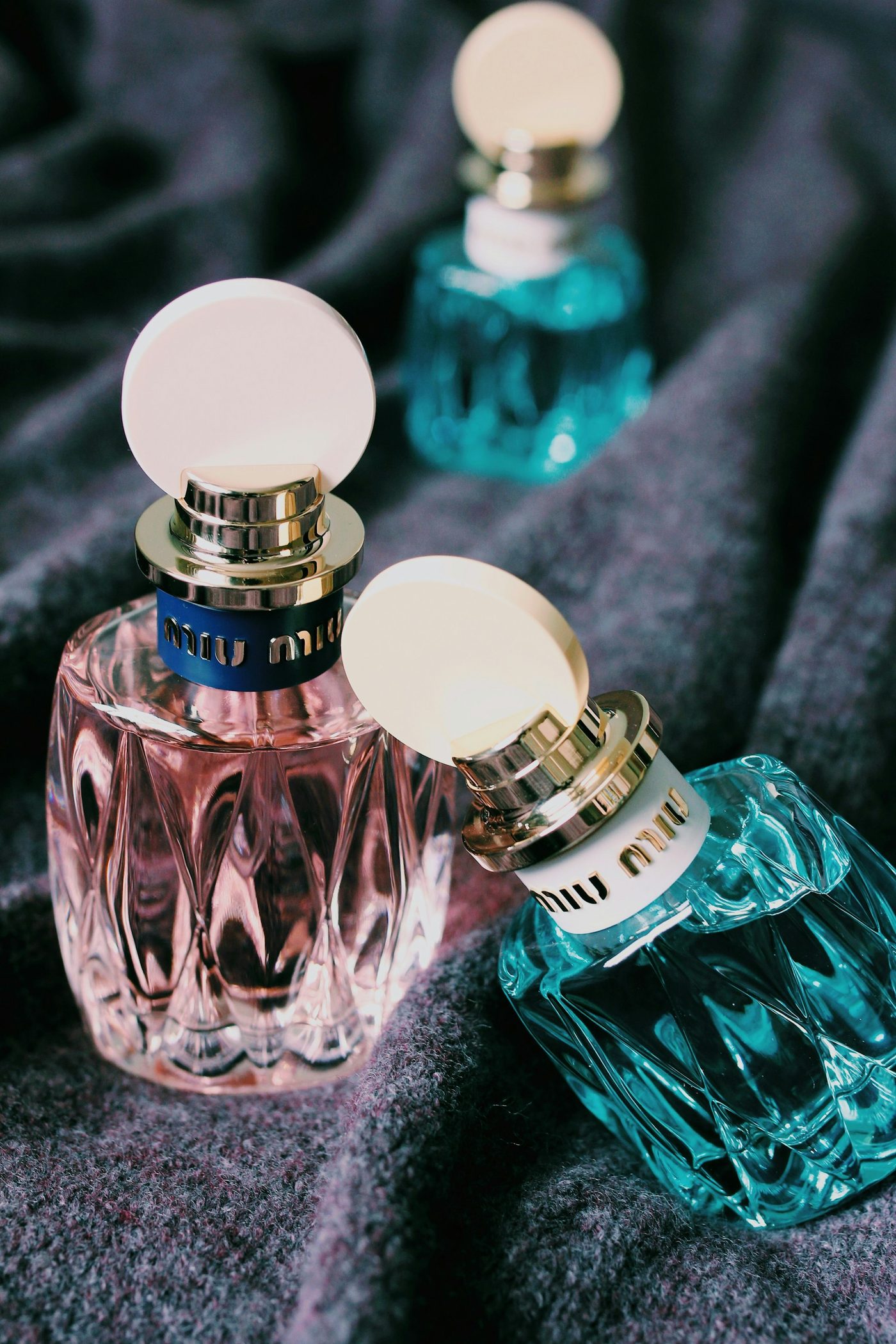 Elegant luxury perfume bottles